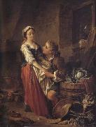 Francois Boucher The Beautiful Kitchen-Maid oil painting picture wholesale